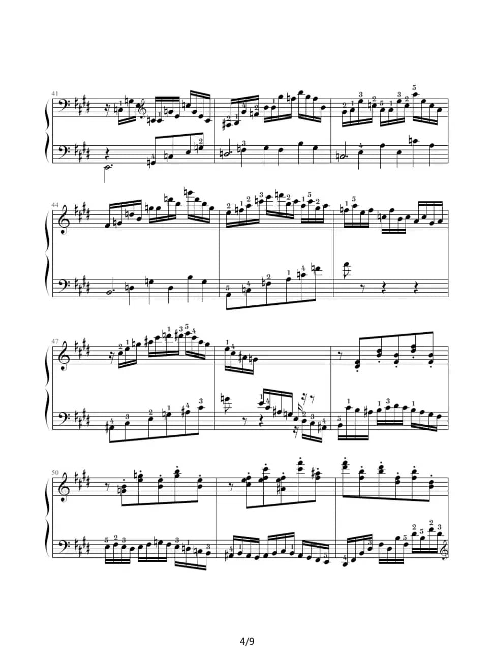 E大调练习曲（Op.72 No.1）