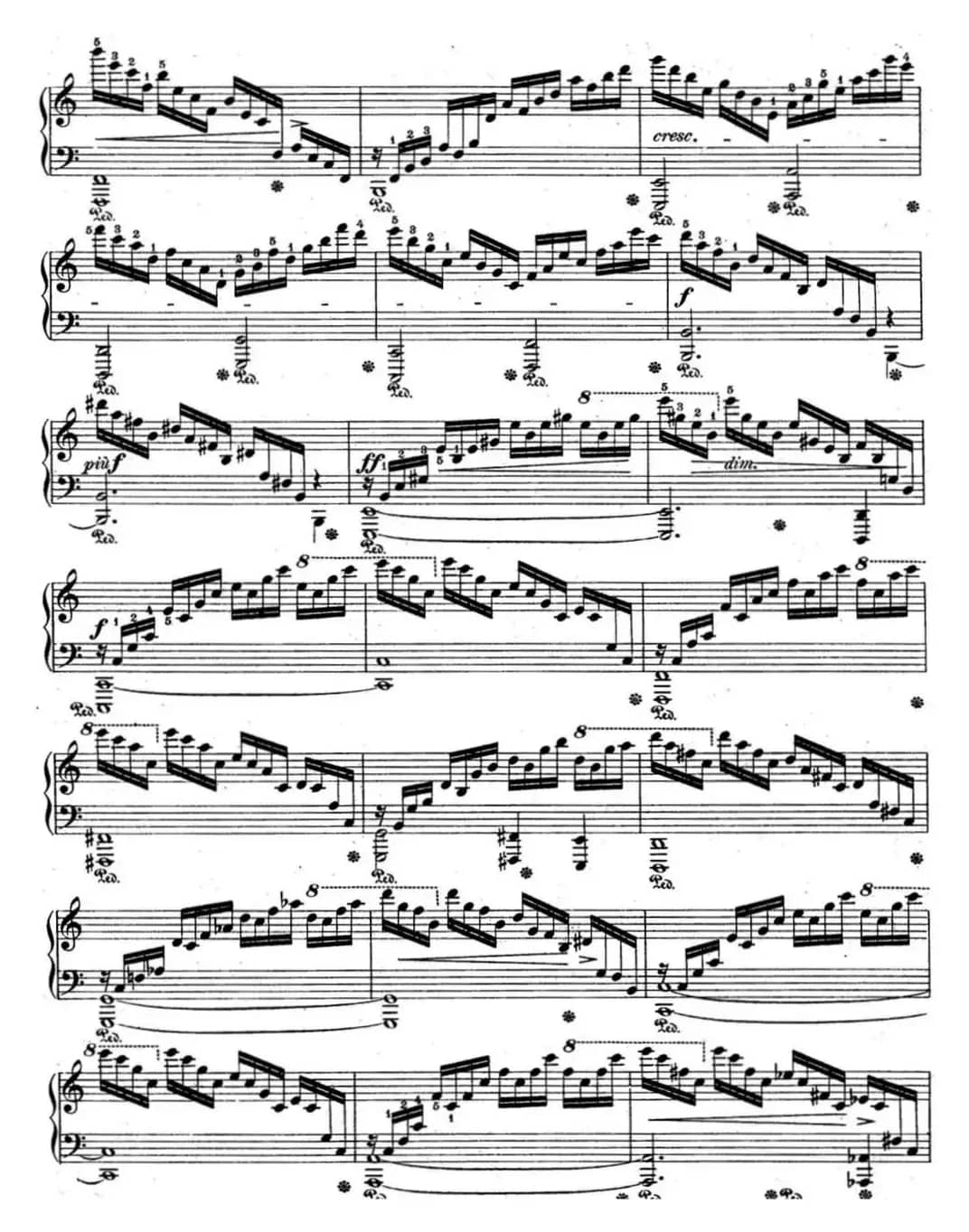 肖邦练习曲1 Op.10 No.1 C大调 C major