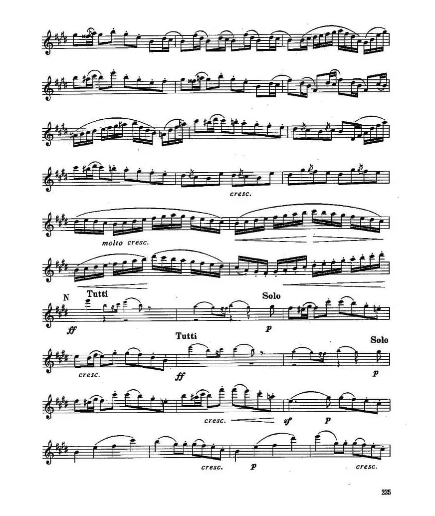 长笛九级考级曲谱（第四部分—4）