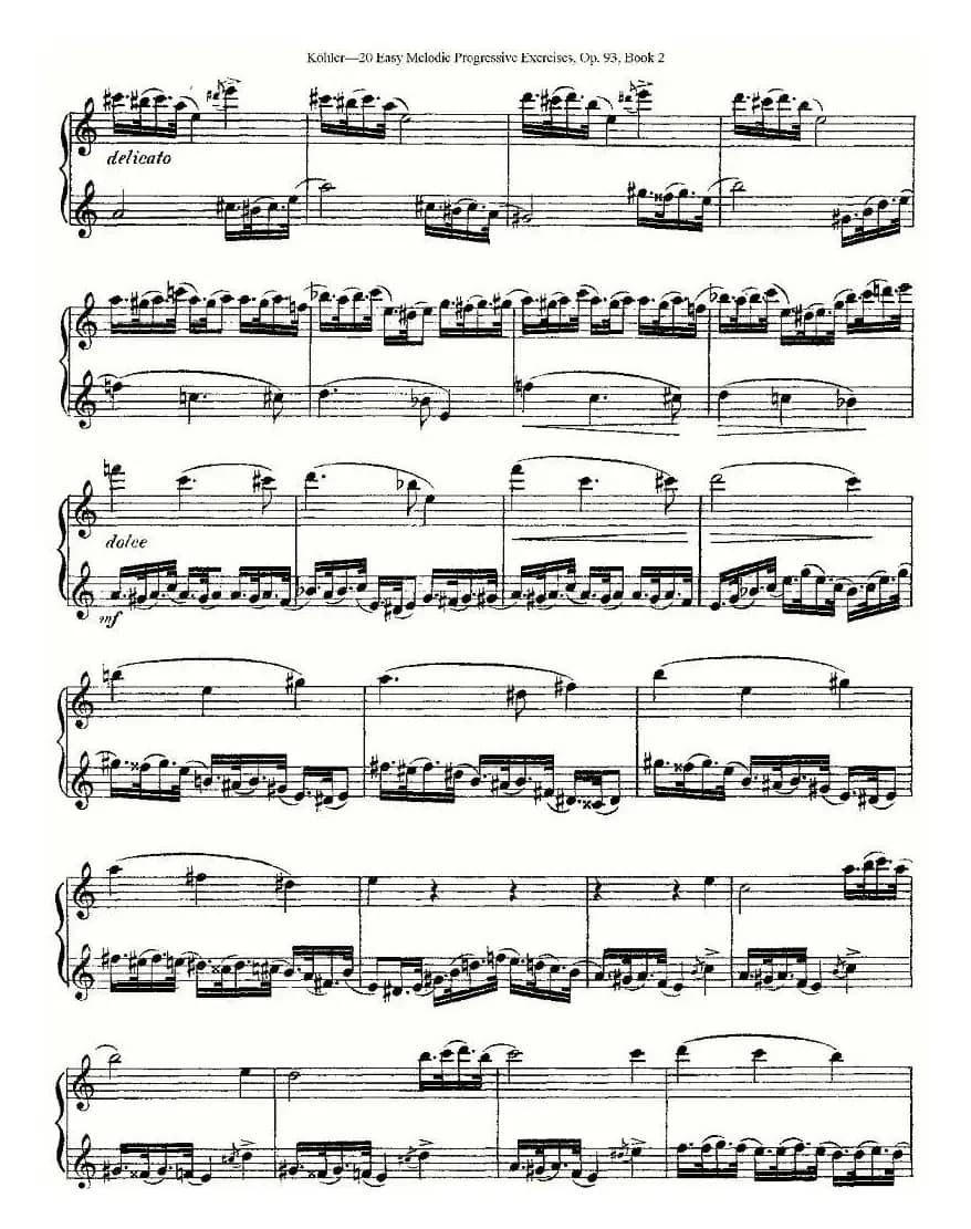 柯勒练习曲作品93号（二）