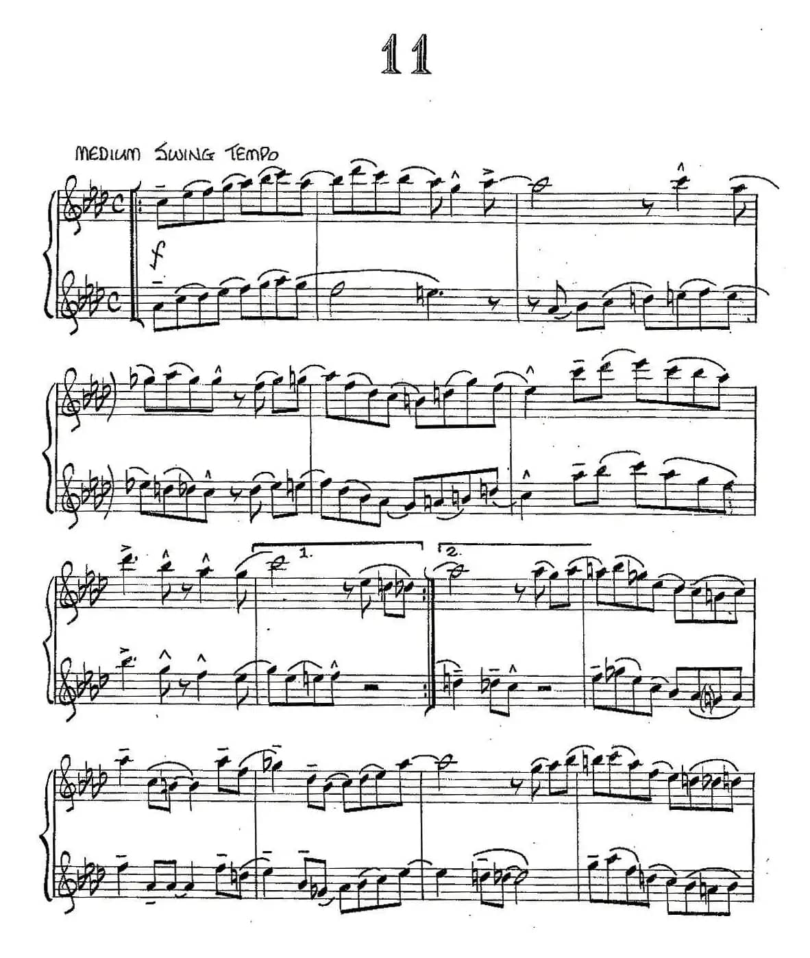 Jazz Conception For Saxophone Duets - 11（二重奏）