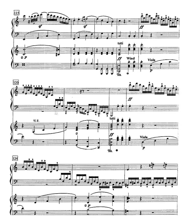 钢琴教程第八级 大型乐曲（C大调第一钢琴协奏曲 Op.15 第一乐章）