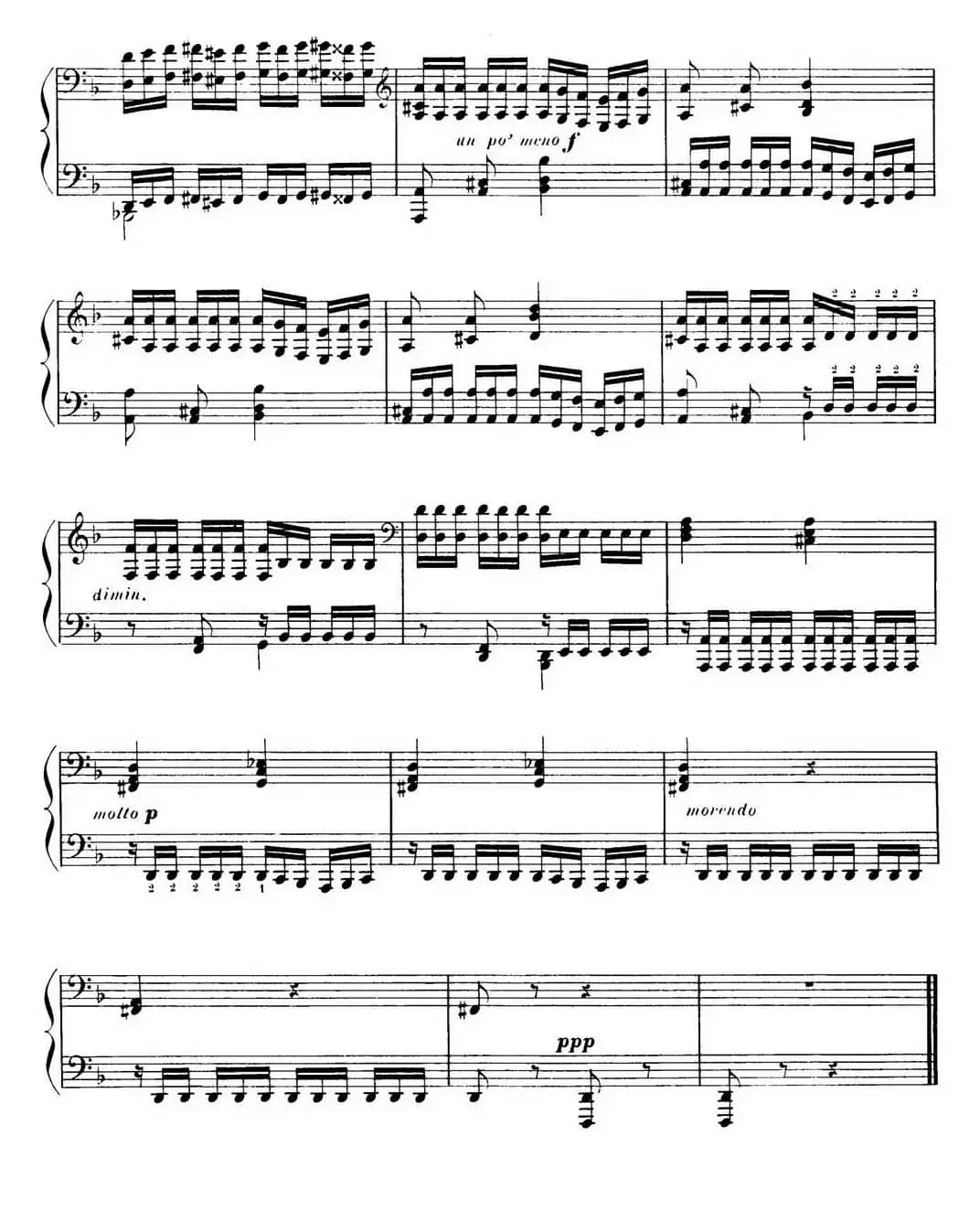 15 Etudes de Virtuosité Op.72 No.9（十五首钢琴练习曲之九）