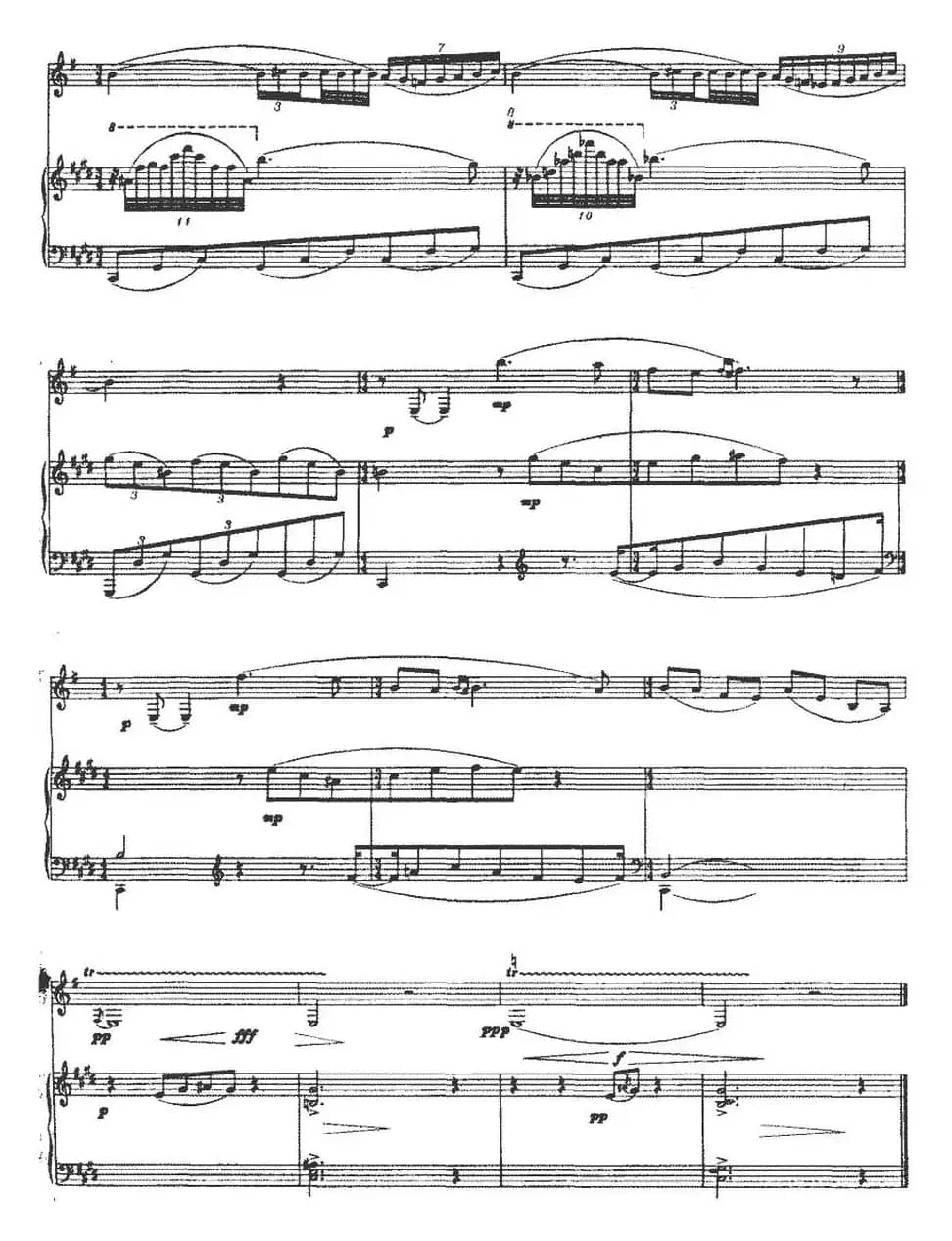 升f小调第一单簧管奏鸣曲（第三乐章、单簧管+钢琴伴奏）