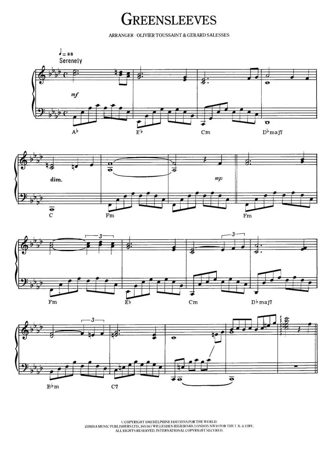 Greensleeves（绿袖子）