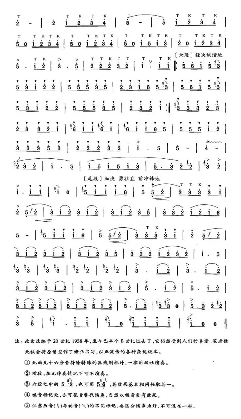 笛箫六级考级曲目：我是一个兵