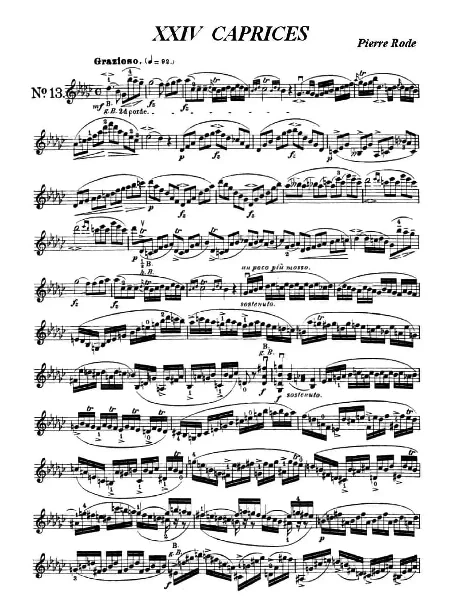 24首小提琴练习曲之13