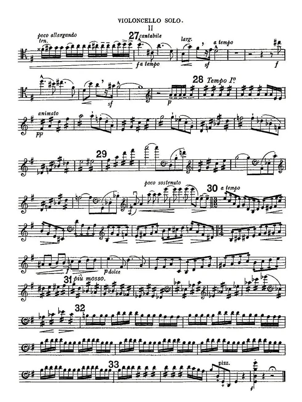 Edward Elgar Concerto e Minor Op85 For Cello（Cel）