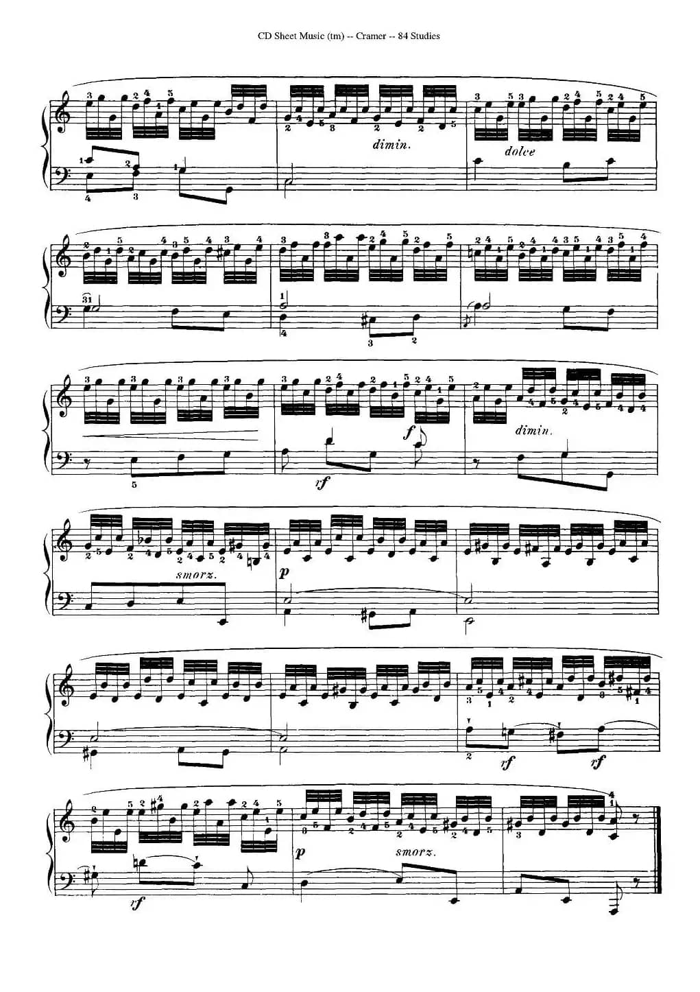 Cramer - 84 exercices（11—15）（克拉莫84首钢琴练习曲）