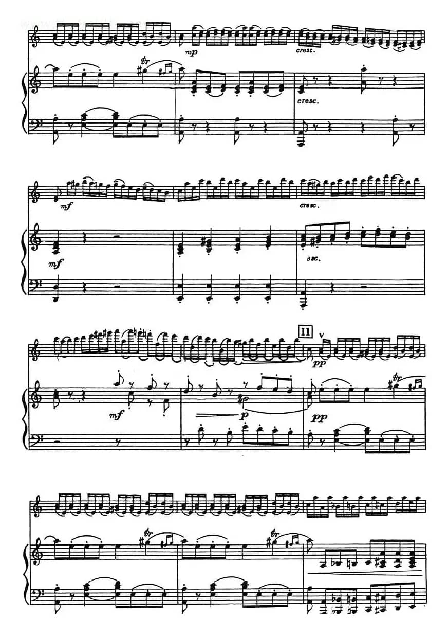 第二十二协奏曲（a小调、小提琴+钢琴伴奏）