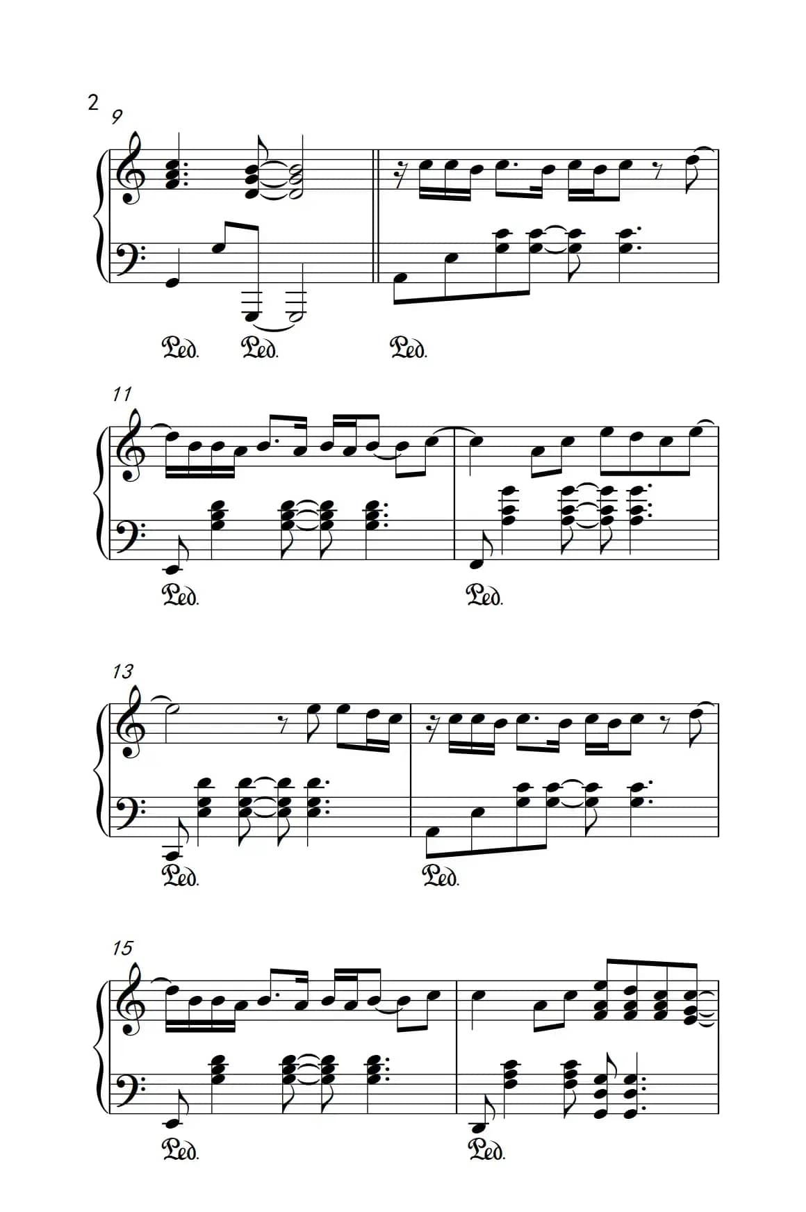 告白气球 （《弹吧音教》制谱版）