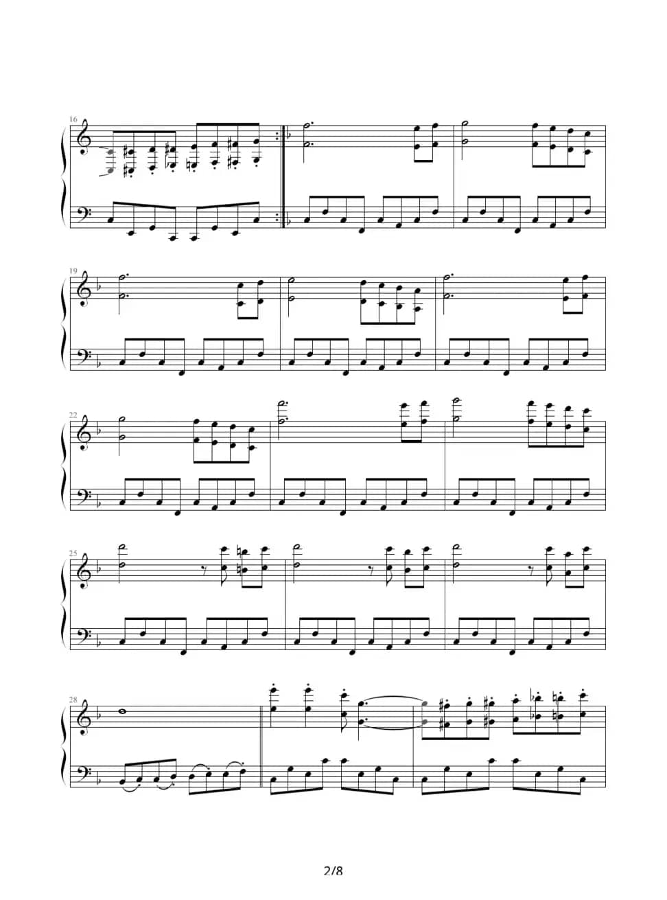 C大调奏鸣曲（曹博来作曲版）