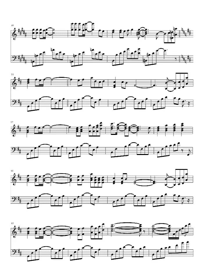 鸟之诗（简易钢琴完整版）