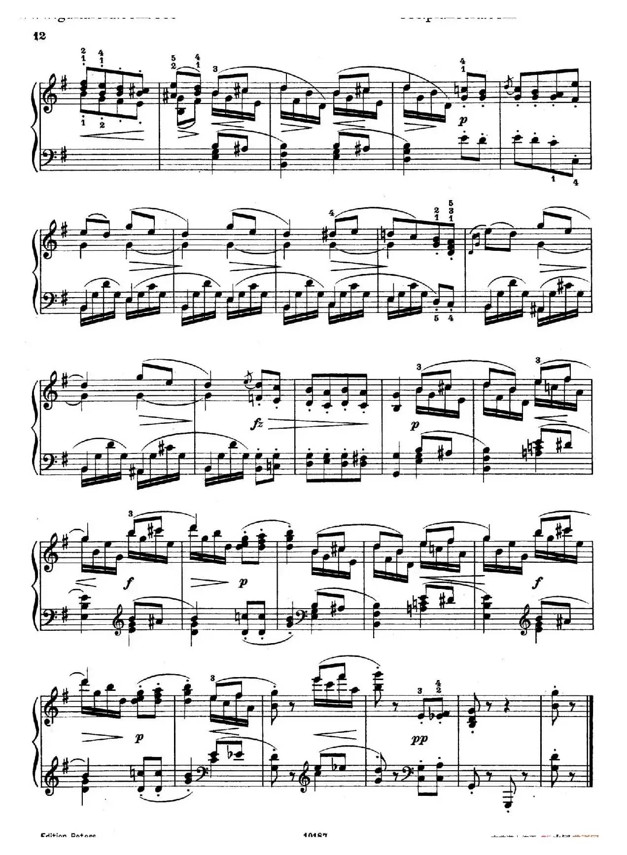 Akvareller Op.19（水彩画·4. 幽默曲）