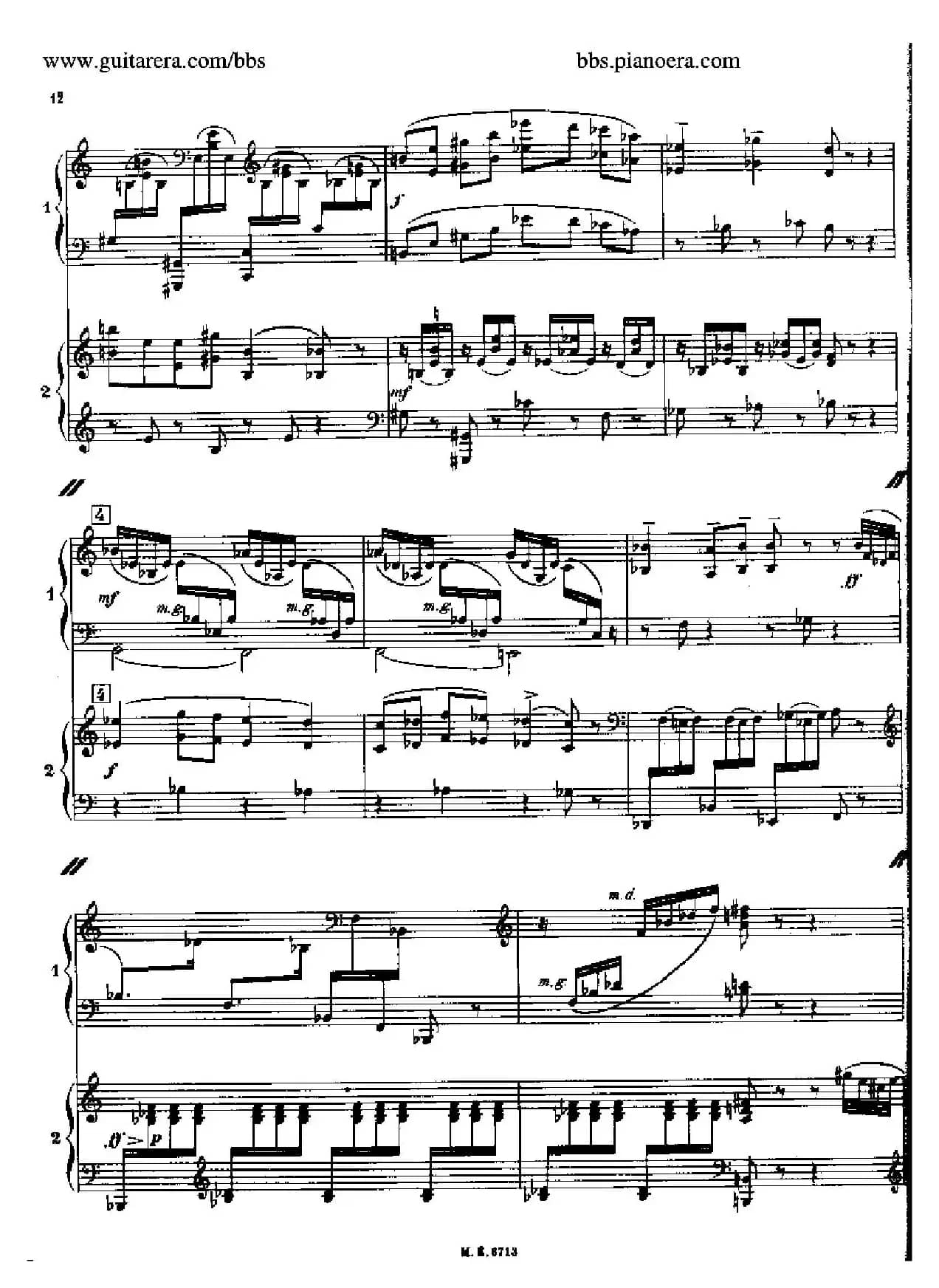 Sonata for Two Pianos（双钢琴奏鸣曲）