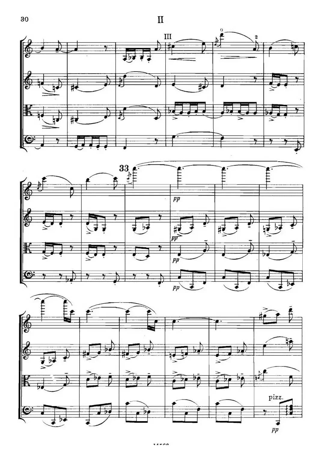 QUARTET Op.83（第二部分）（弦乐四重奏）