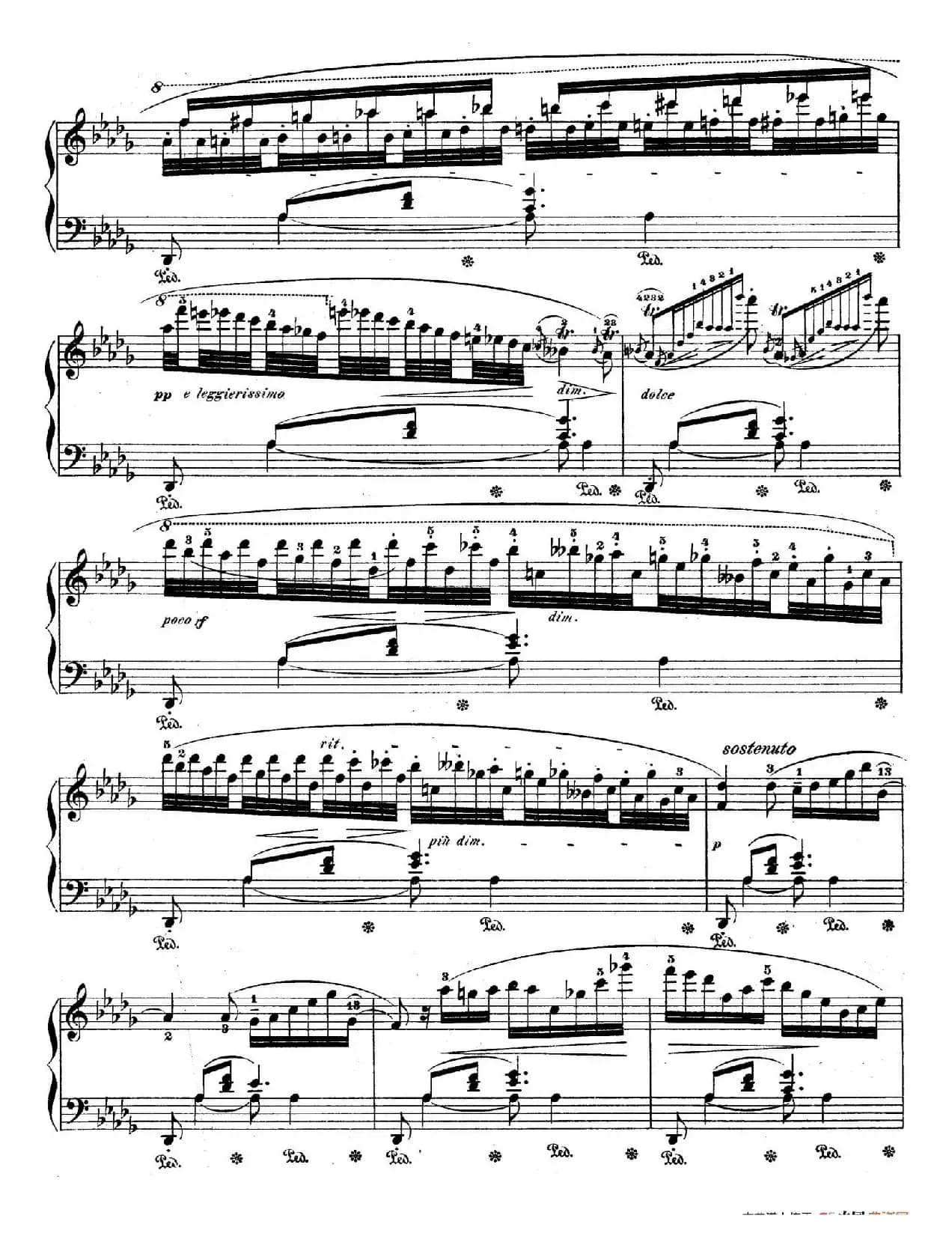 Berceuse in D-flat Major Op.57（降D大调摇篮曲）