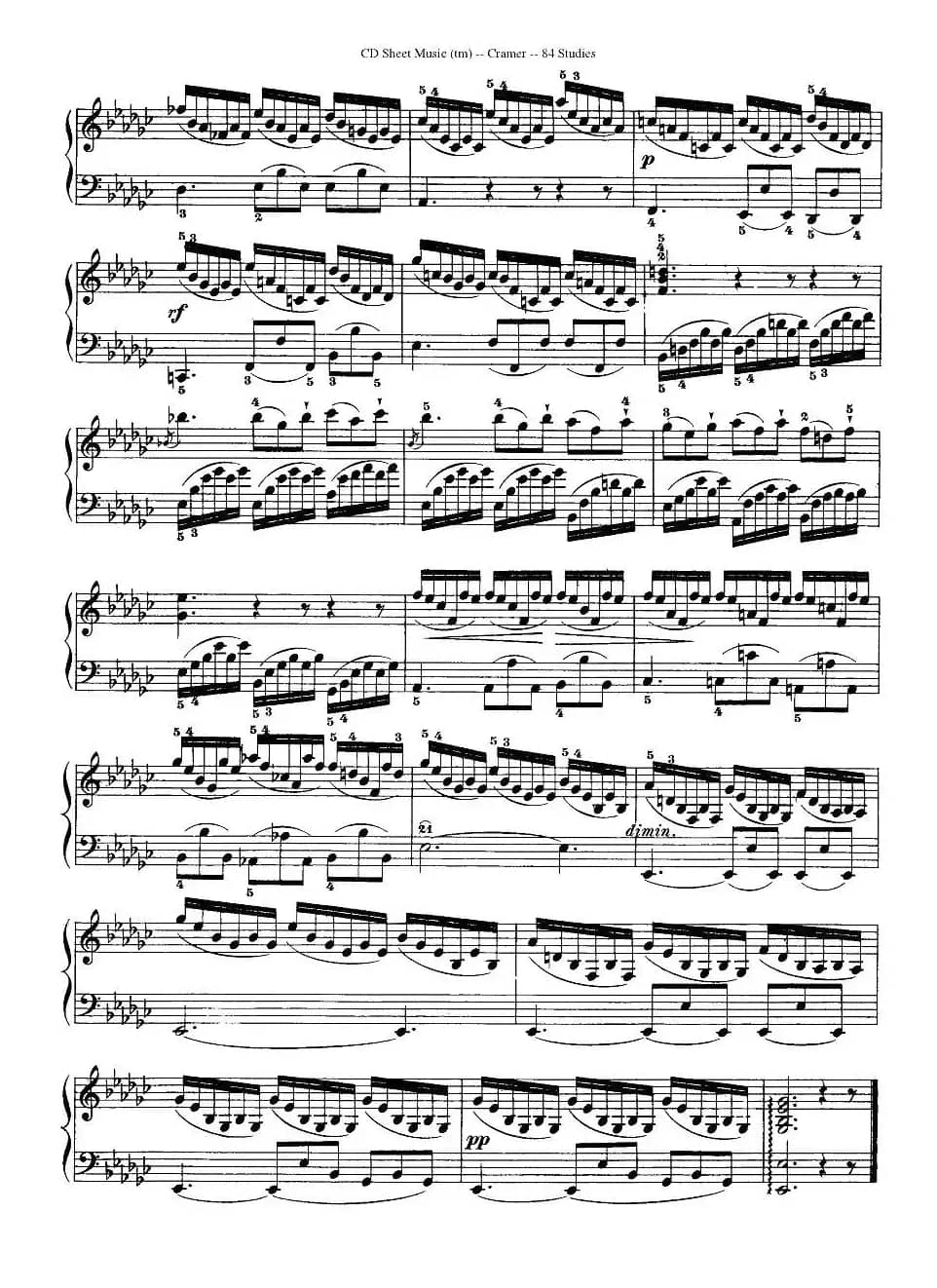 Cramer - 84 exercices（36—40）（克拉莫84首钢琴练习曲）