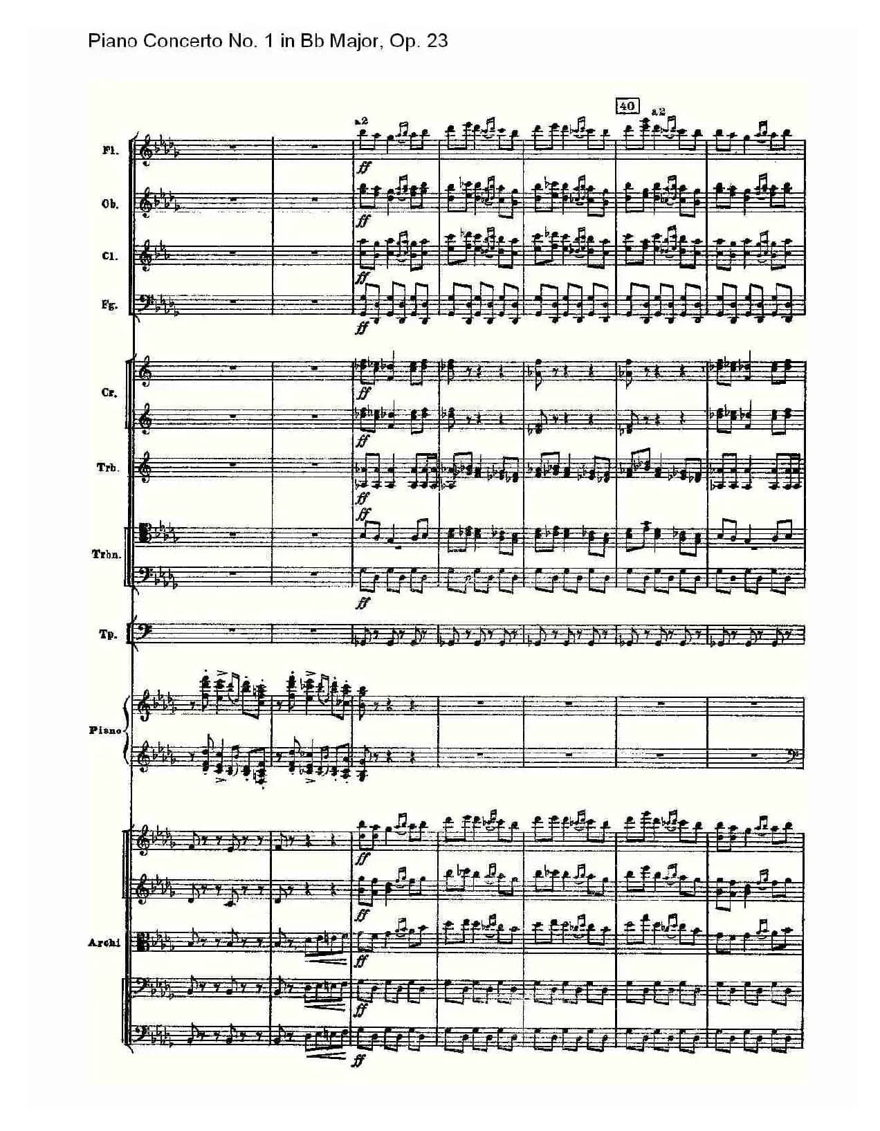 Bb大调第一钢琴协奏曲,Op.23第三乐章（一）