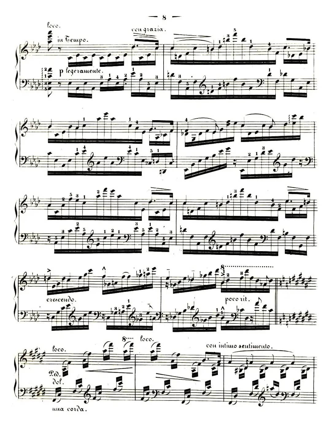 李斯特音乐会练习曲 S144（1 悲歌 降A大调 S144 Il）