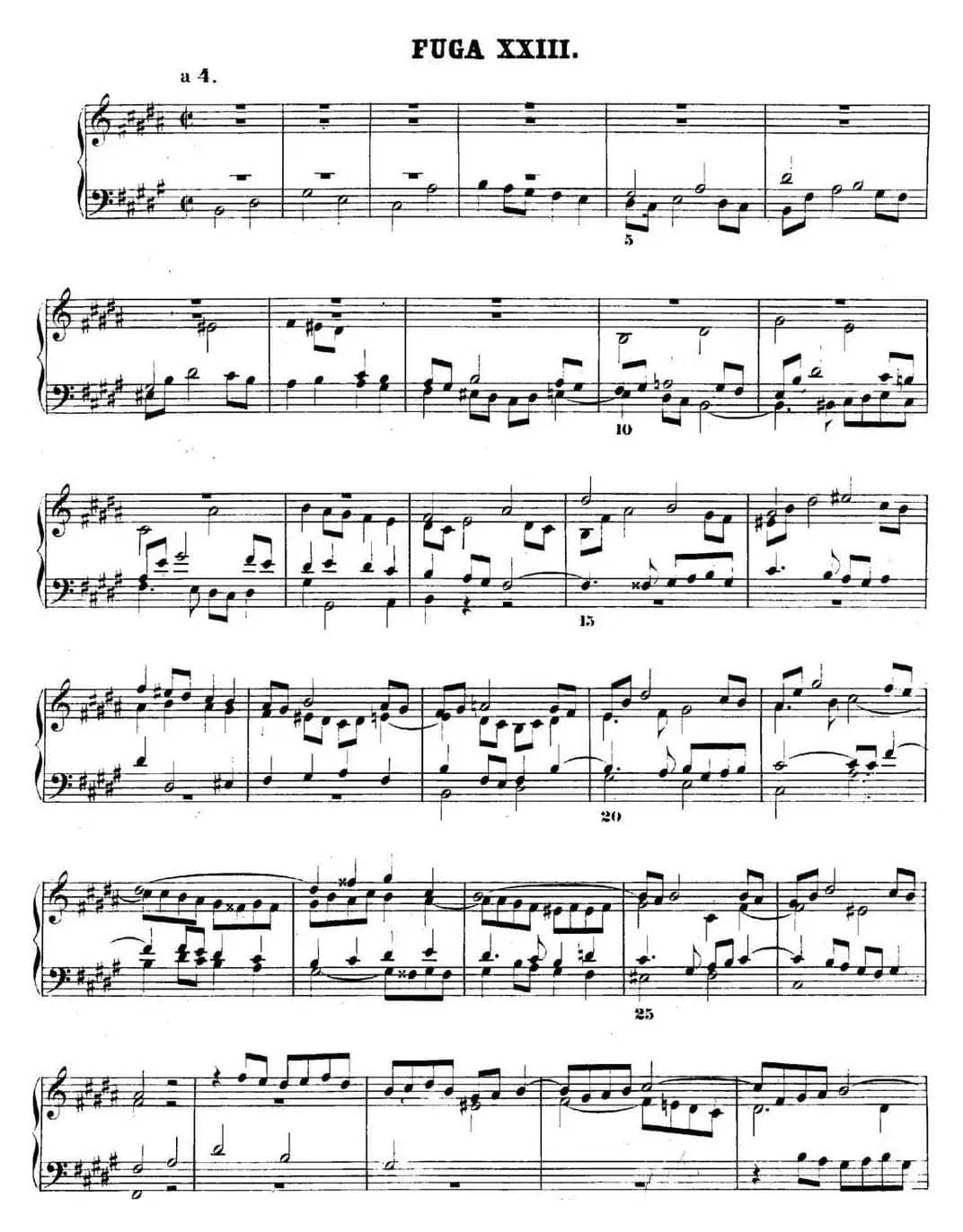 巴赫《平均律钢琴曲集·第二卷》之赋格曲（NO.23）