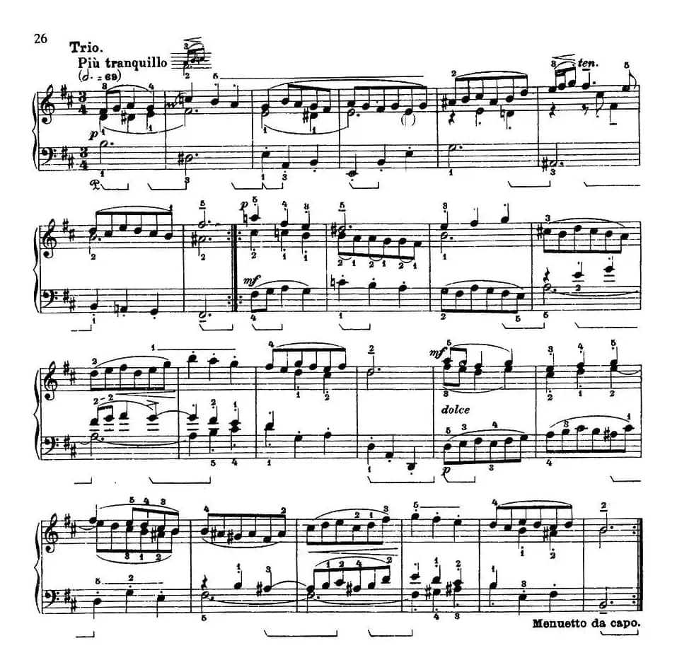 第三组曲：b小调·小步舞