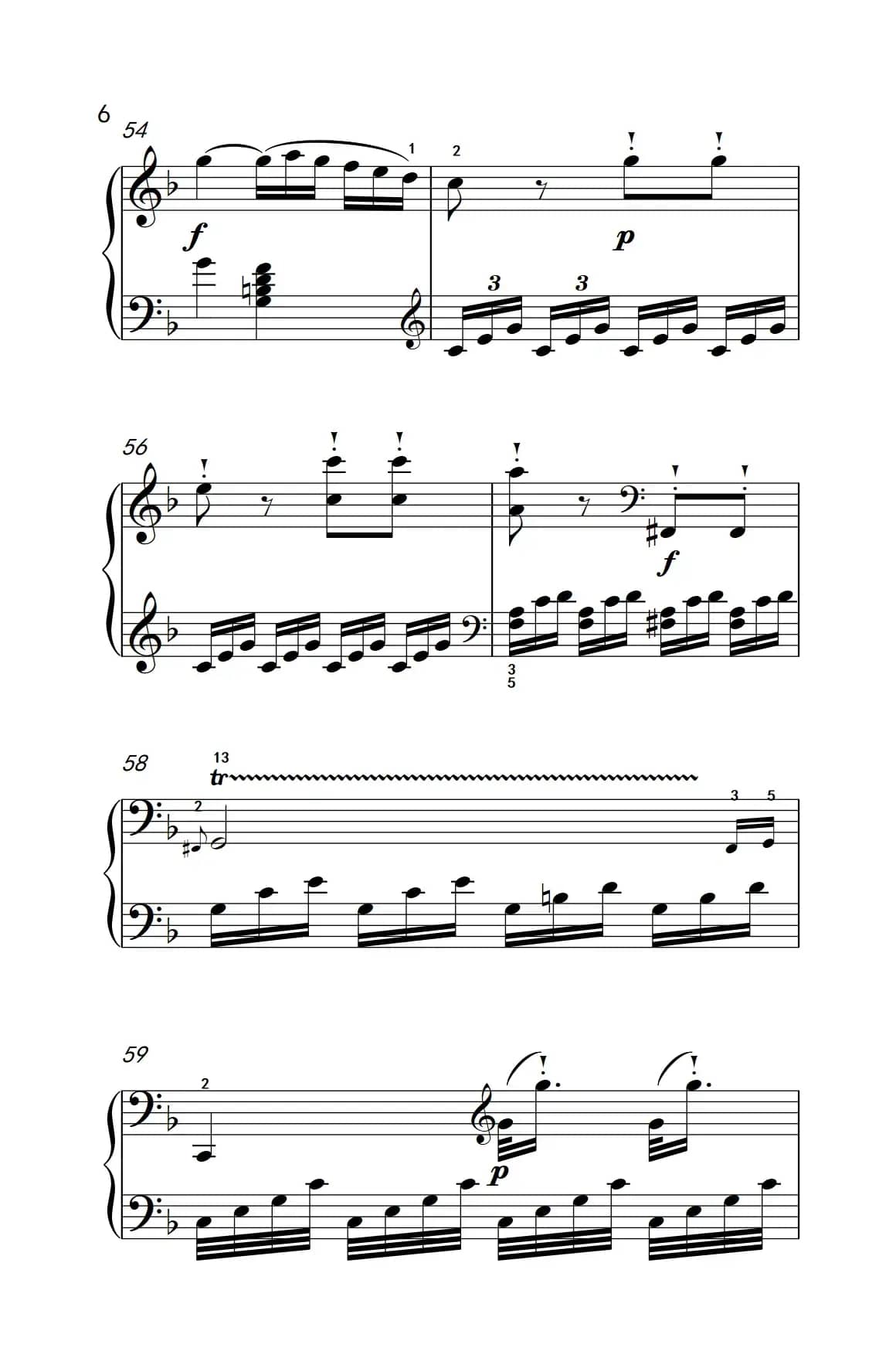 奏鸣曲 Opus 10 Nr.2 第一乐章（贝多芬奏鸣曲集 2）