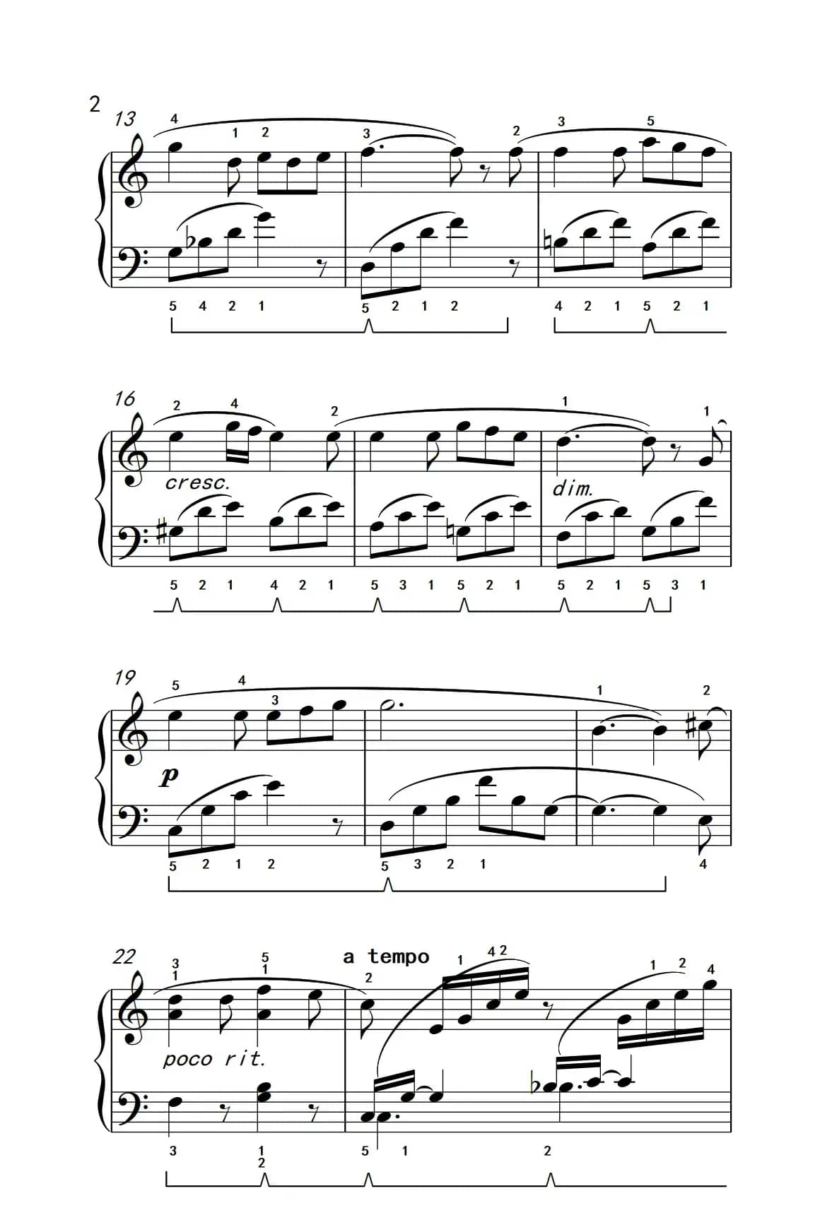 乘着歌声的翅膀（老年大学 钢琴教程 3）