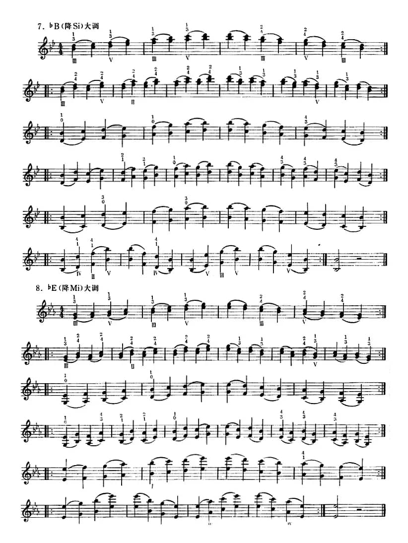 小提琴双弦三、六、八度音阶、音程练习