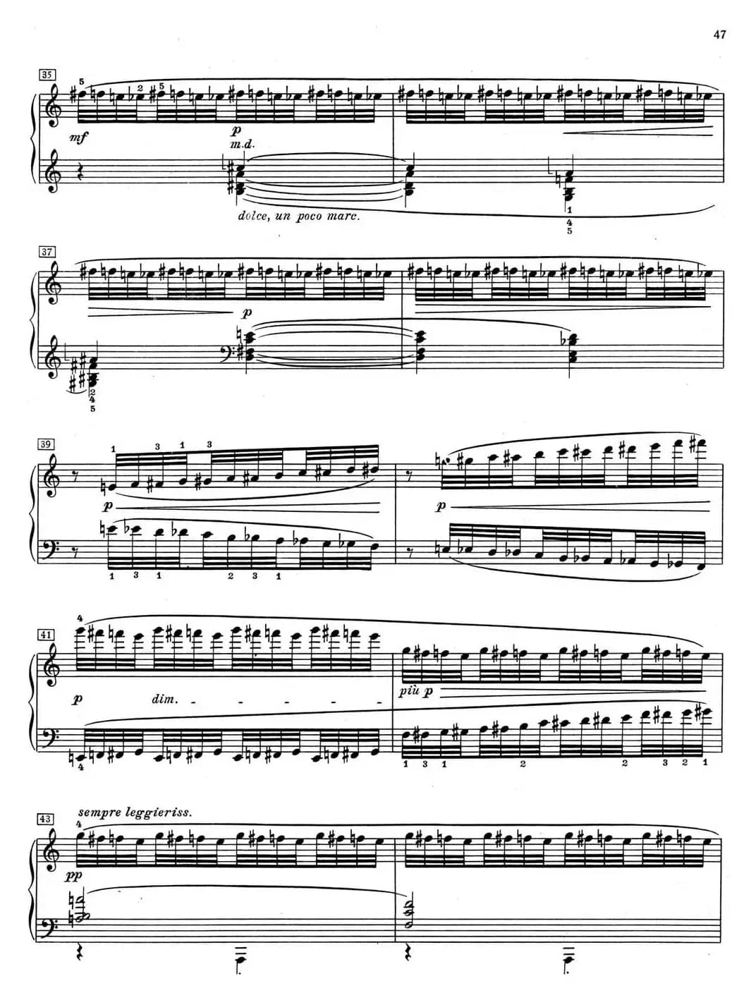 德彪西12首钢琴练习曲（7 半音阶练习v1.0 degrés chromatiques）