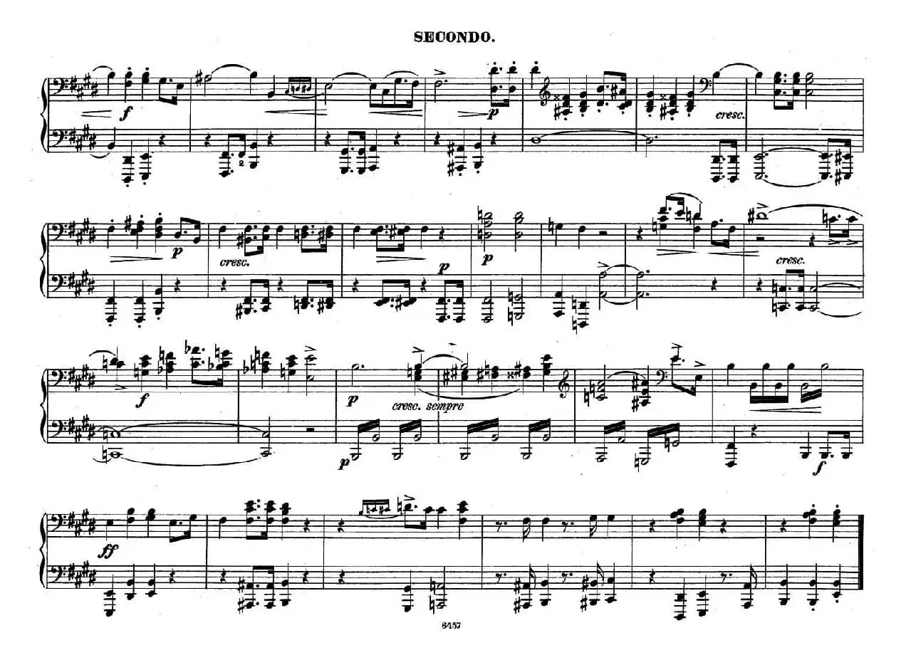 Zwolf Original-Compositionen fur Pianoforte zu 4 Handen Op.57（12首四手联弹小品·3）