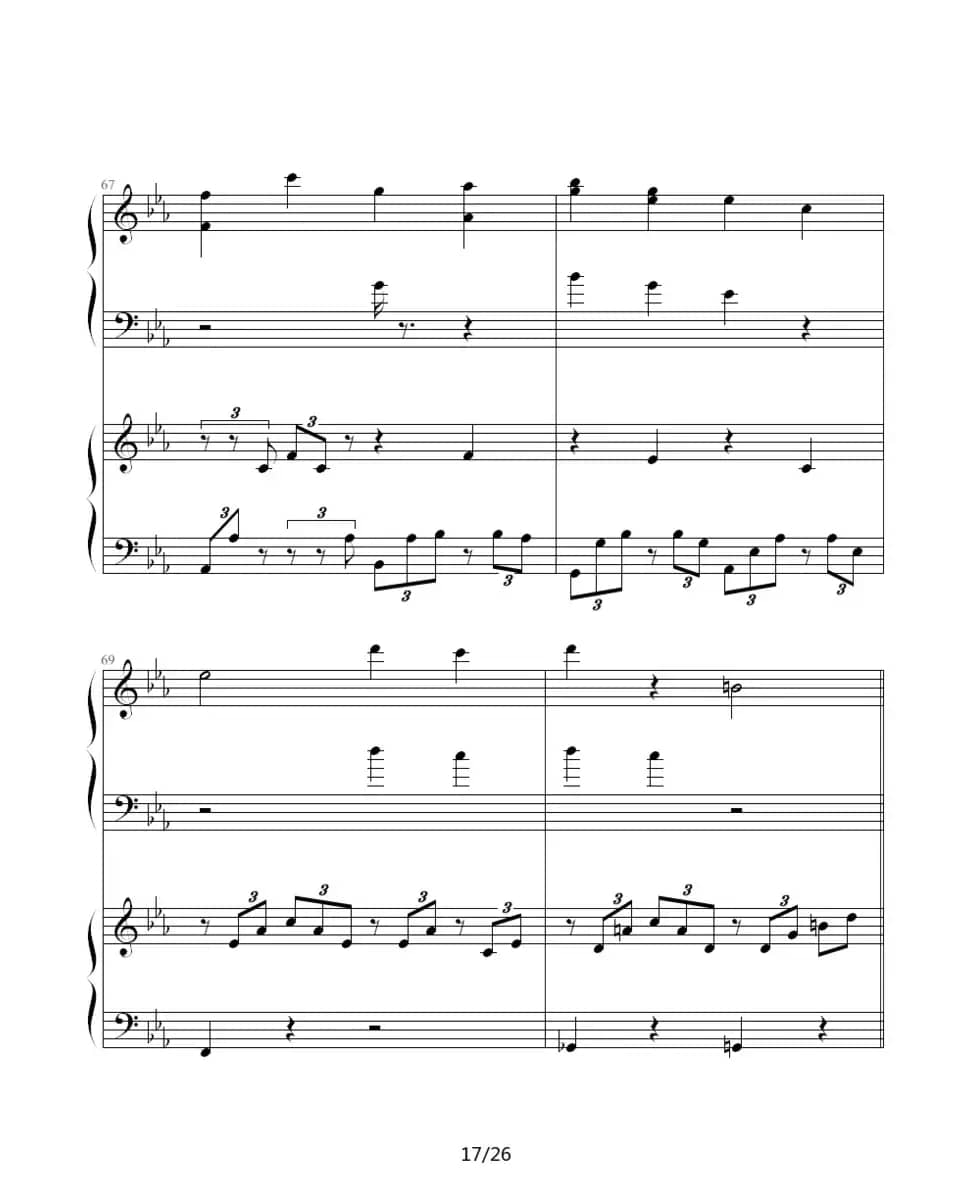 ココロの音（双钢琴）