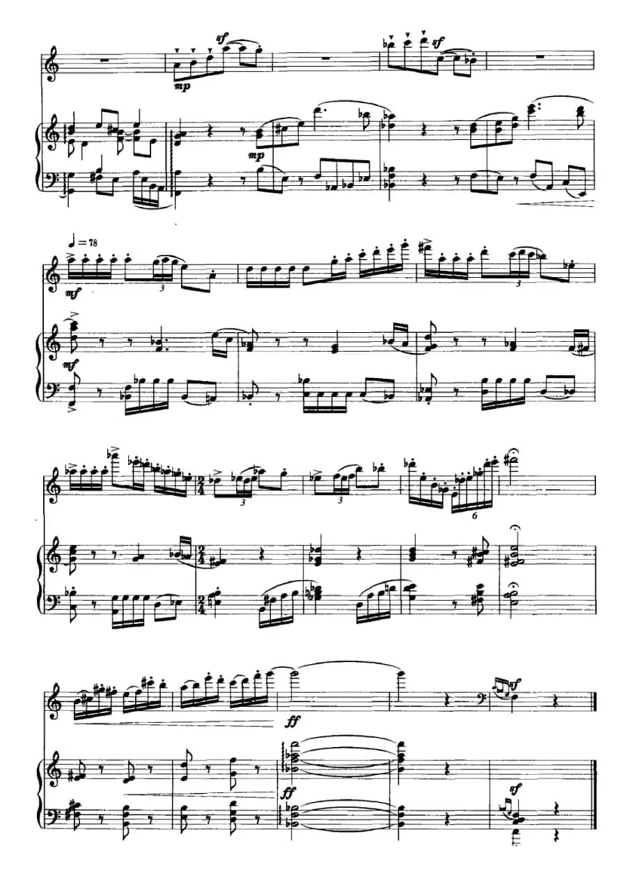 谐谑曲（单簧管+钢琴）