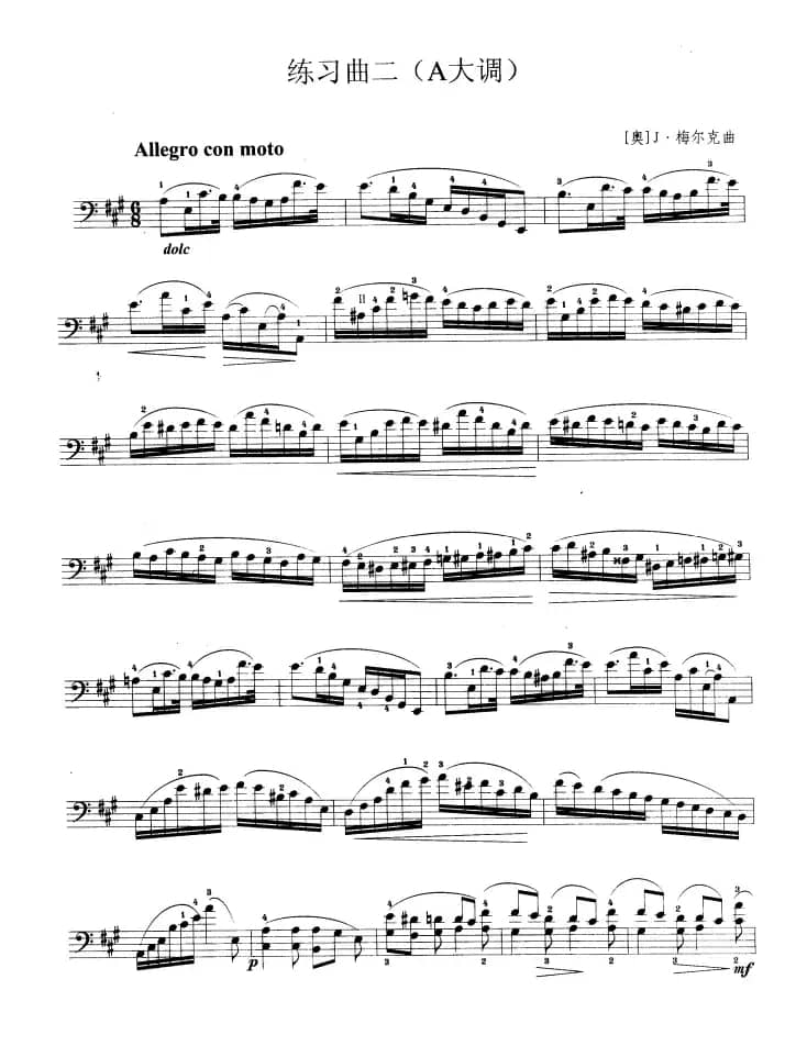 大提琴考级教程·第十级（大提琴）