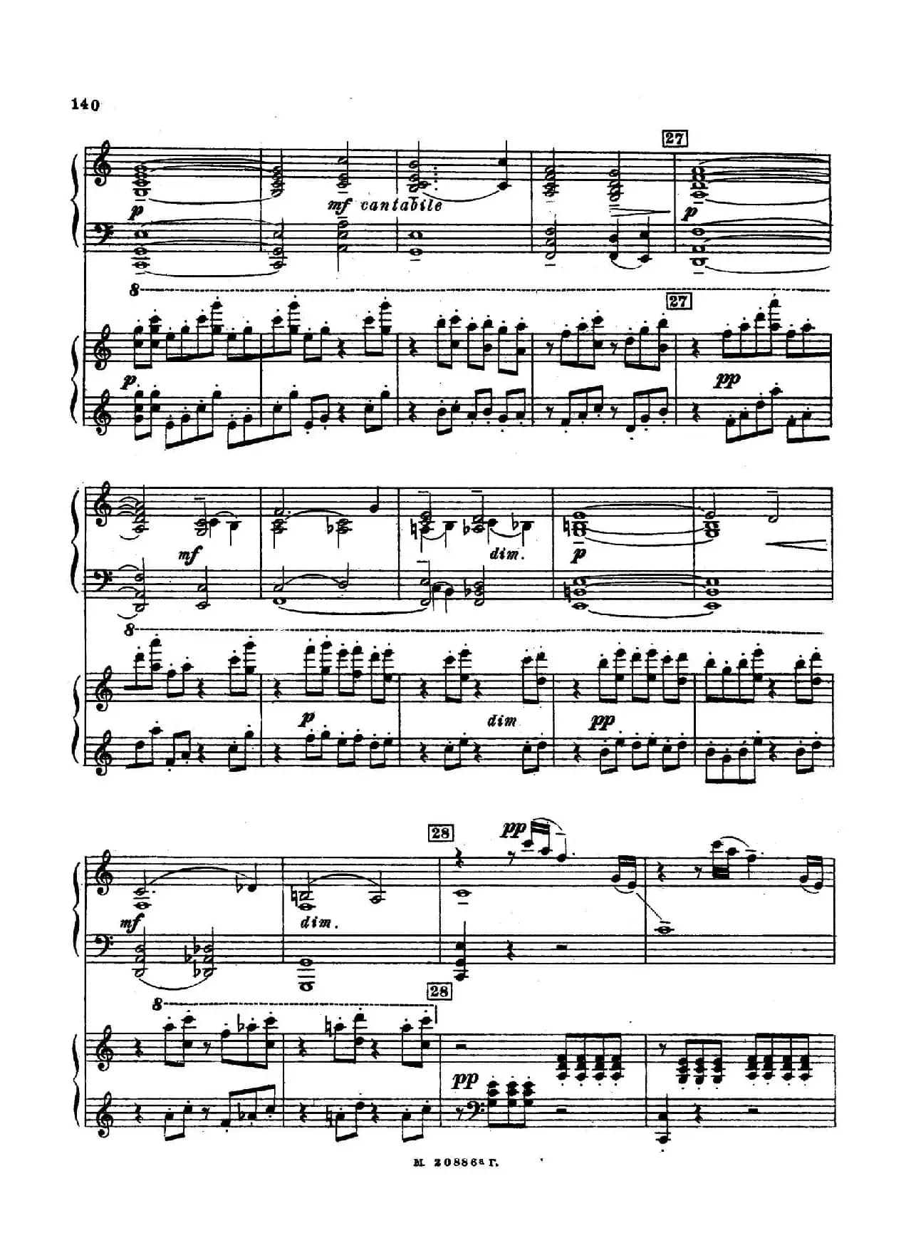 交响舞曲 Symphonic Dance Op.45（双钢琴）