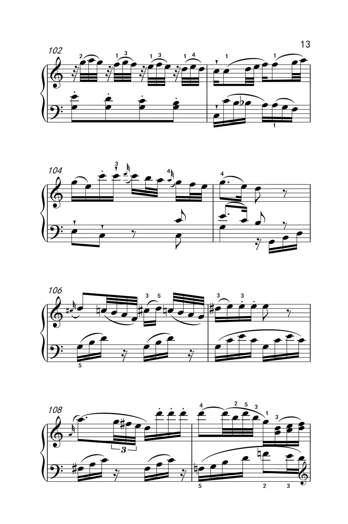 第八级1.C大调奏鸣曲 第一乐章 K.330（中央音乐学院 钢琴（业余）考级教程 7-9级）