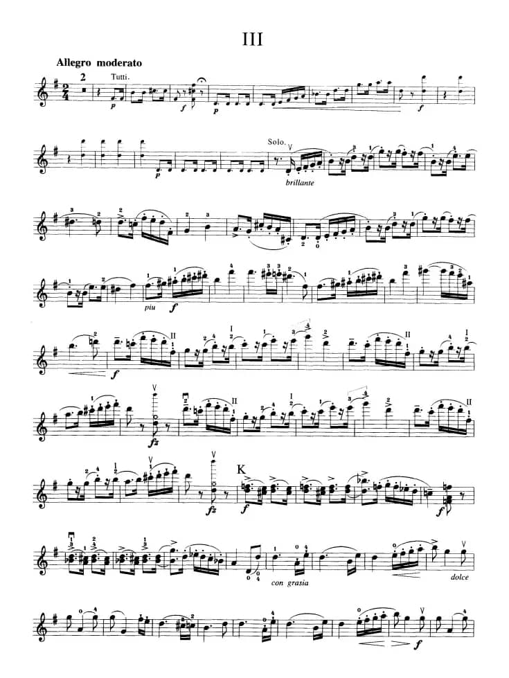 第七协奏曲Op.76（小提琴分谱）