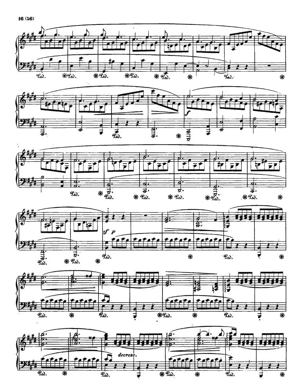 E大调钢琴谐谑曲Op.54(第四号)