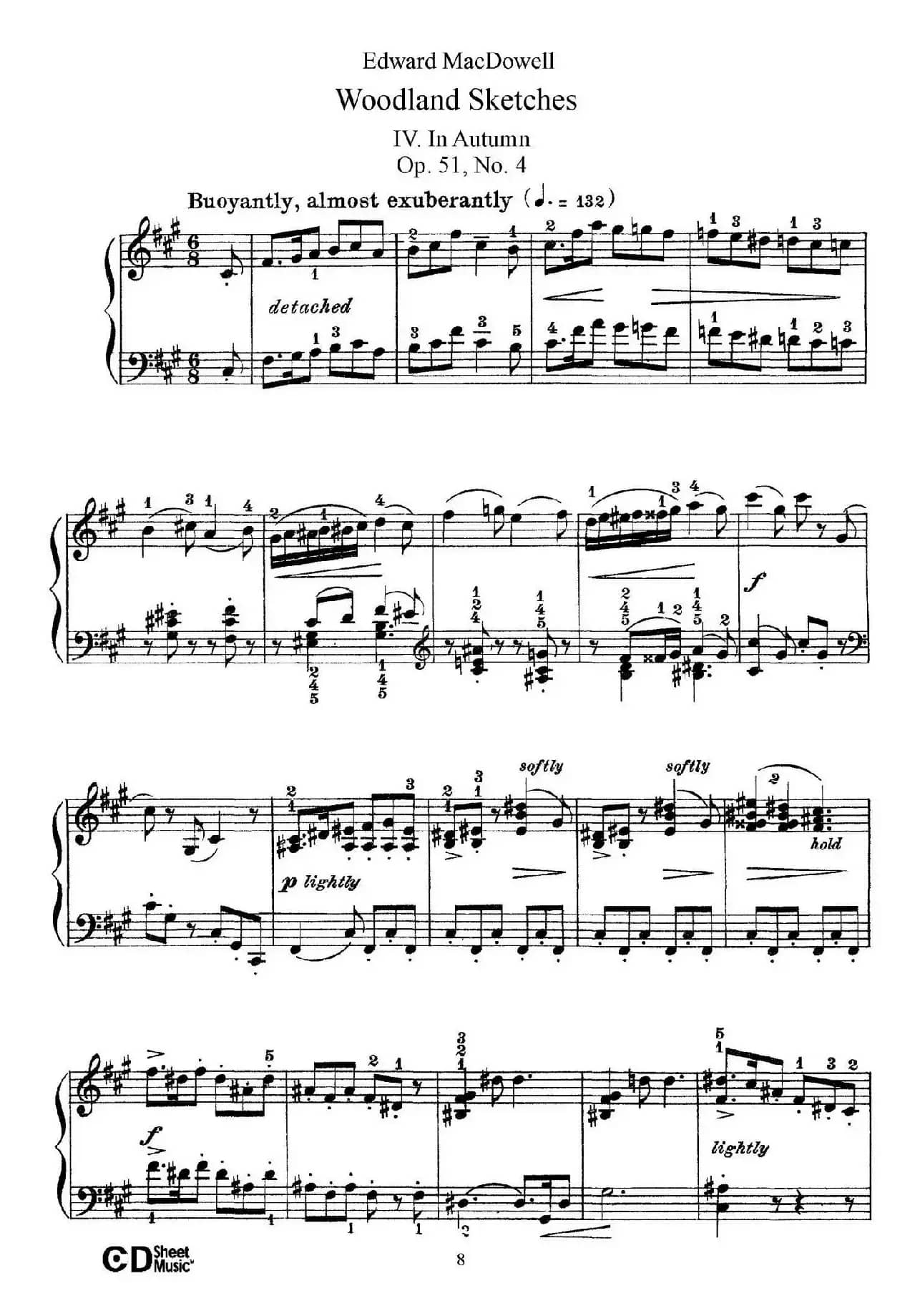 Woodland Sketches Op.51（森林素描·4）