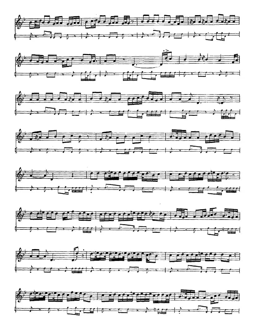 十二木卡姆：Ⅻ 依拉克木卡姆 521——527（主旋律谱）