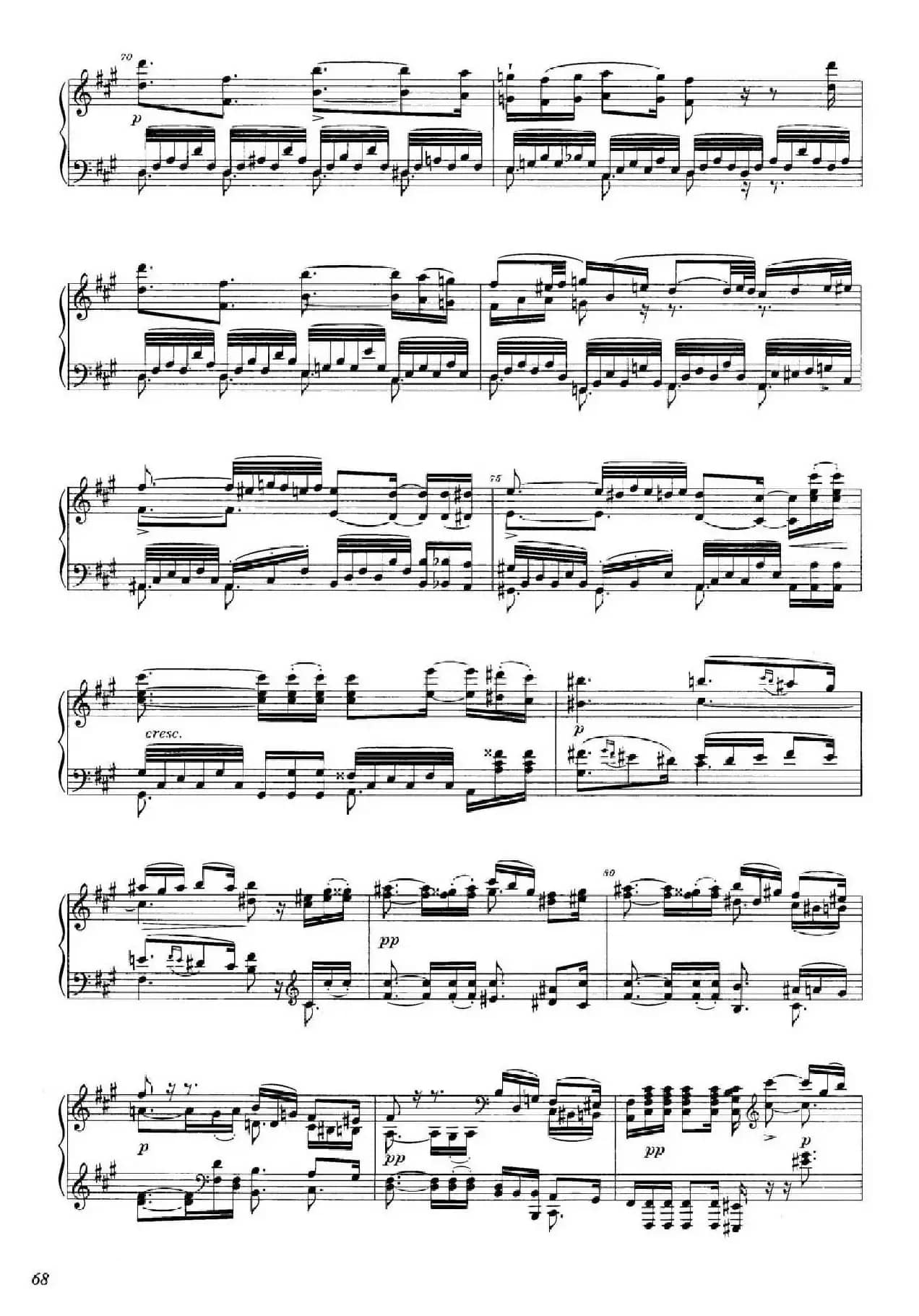 A大调钢琴大奏鸣曲（Grobe Sonate in A Major WWV 26）