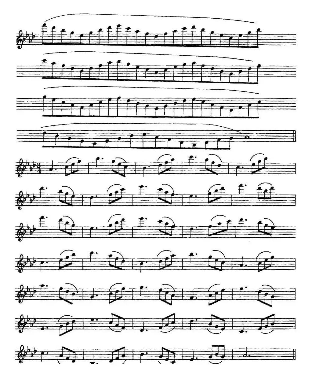 萨克斯演奏教程第五节（五音和弦-守调变奏）