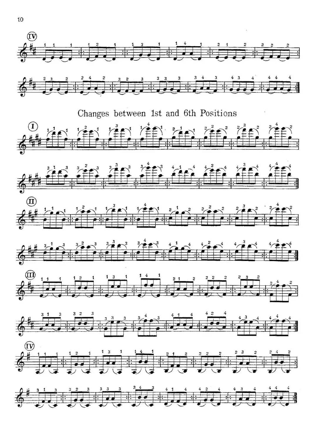 小提琴换把练习曲（第一部分）