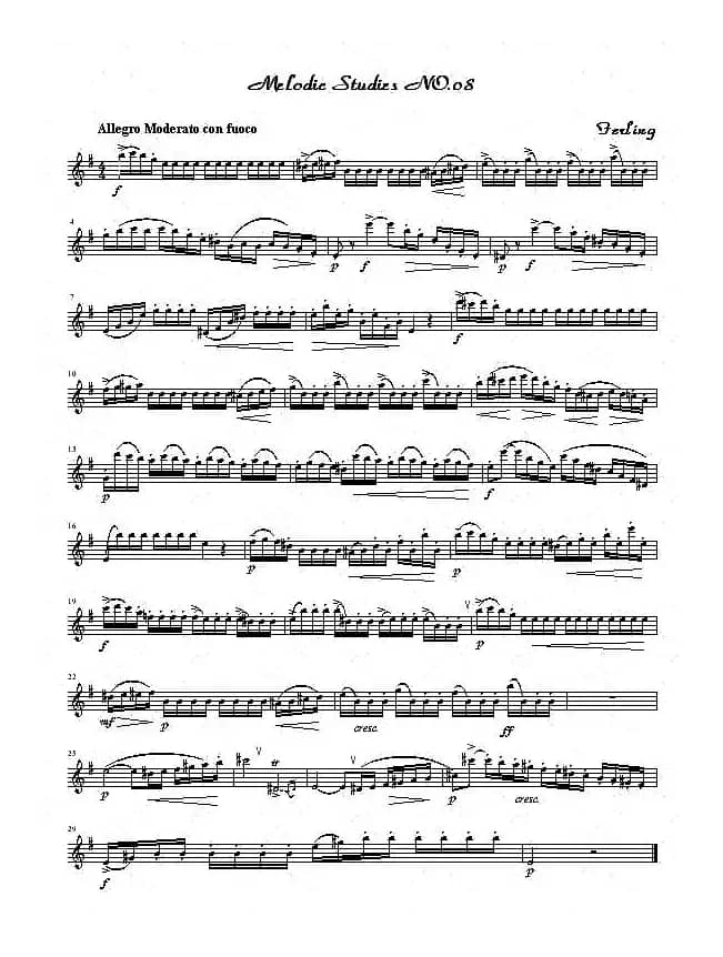 四十八首旋律练习曲之八