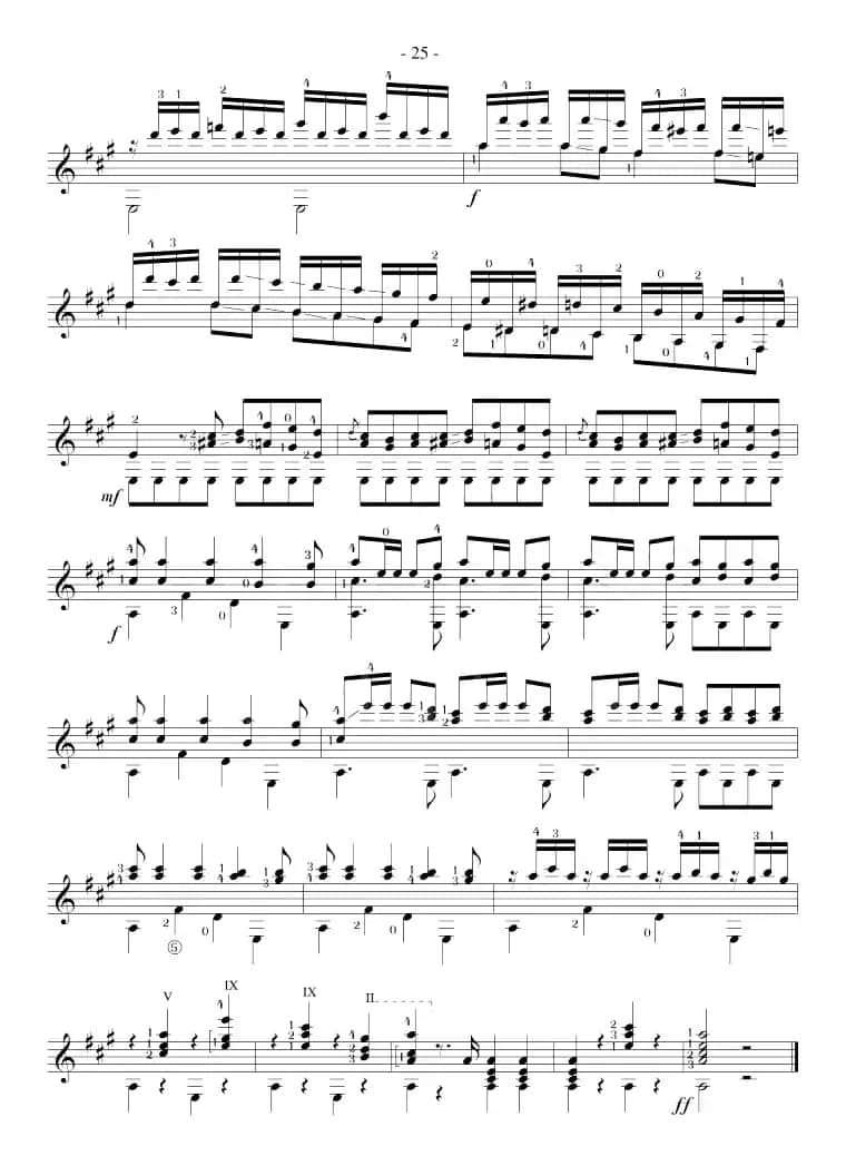 Mauro Giuliani《12 Studies,Op.48》（STUDY 24）