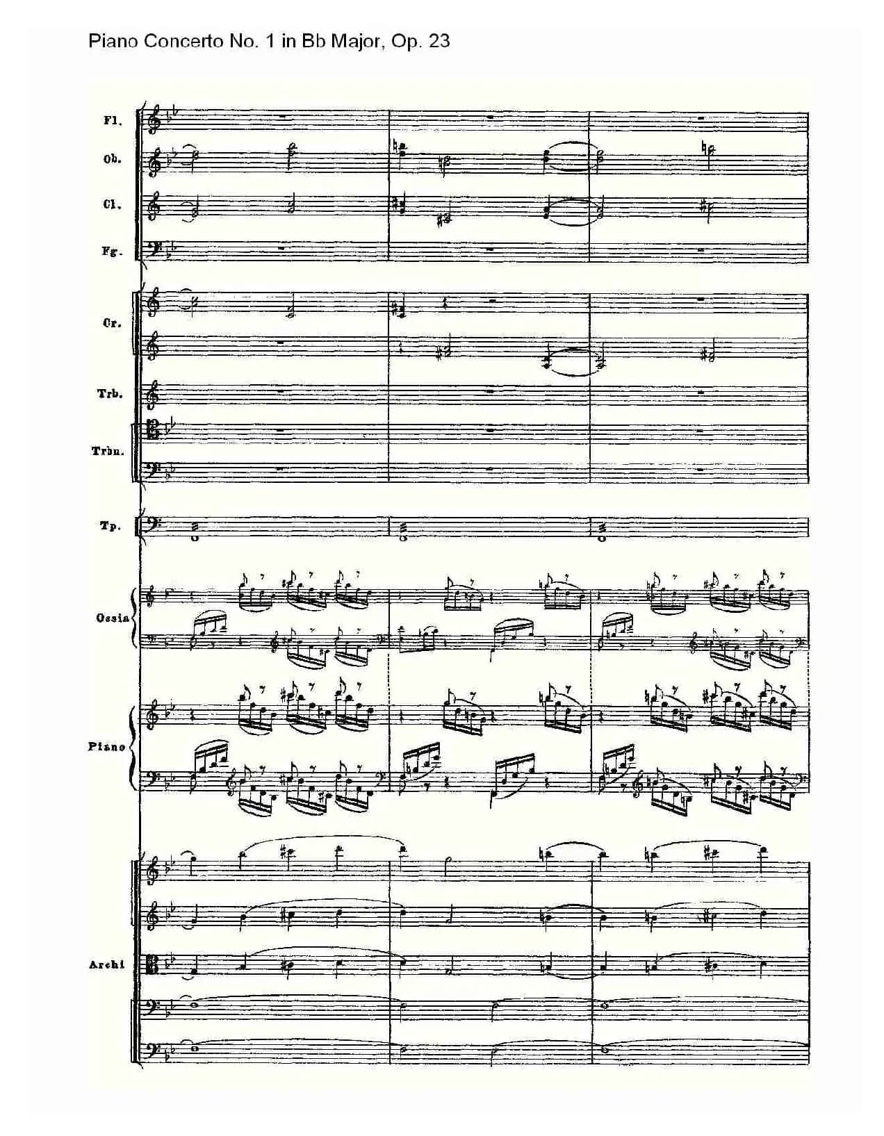 Bb大调第一钢琴协奏曲,Op.23第一乐章第二部（一）