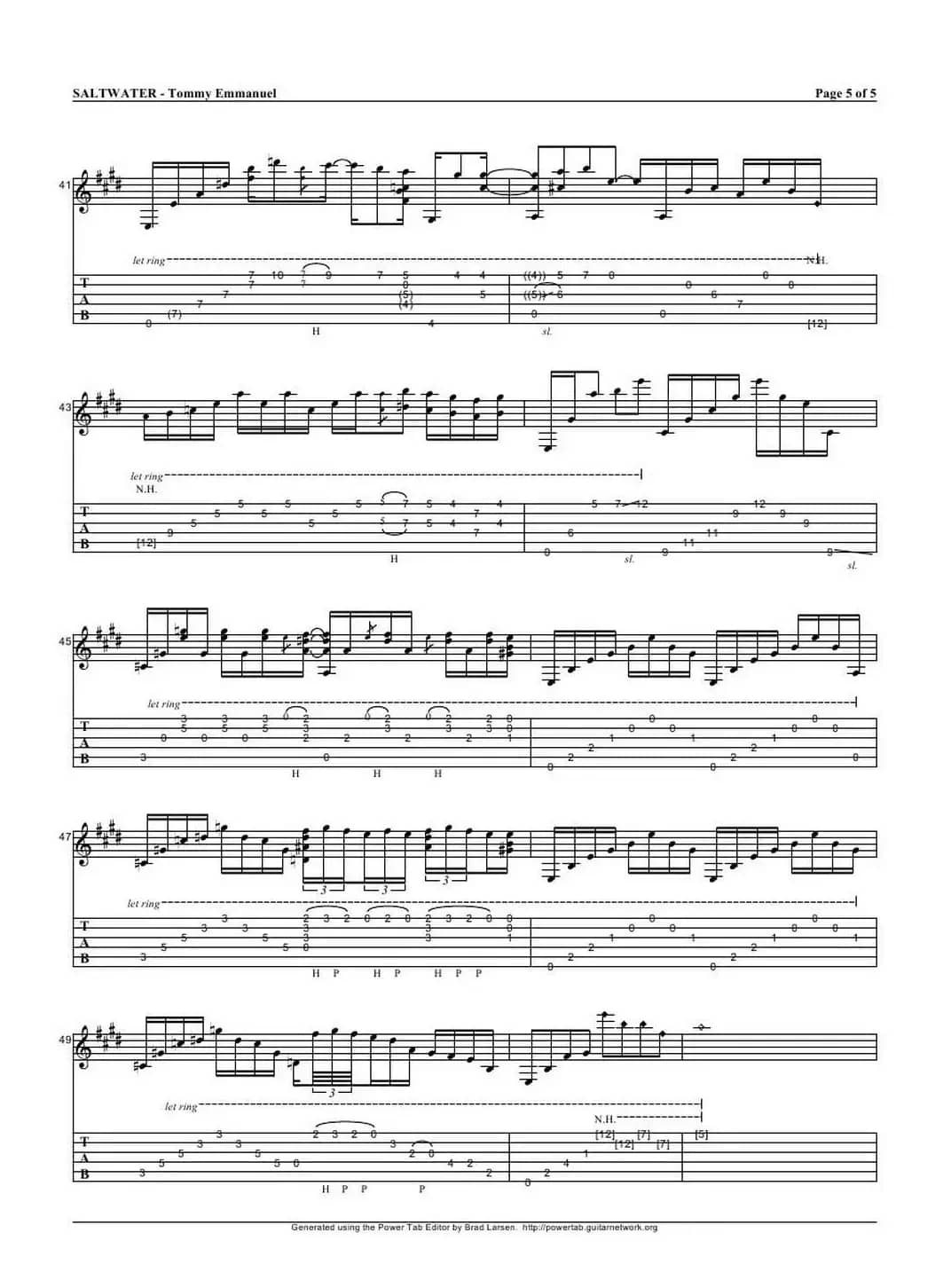 tommy emmanuel： saltwater(1)（指弹吉它）