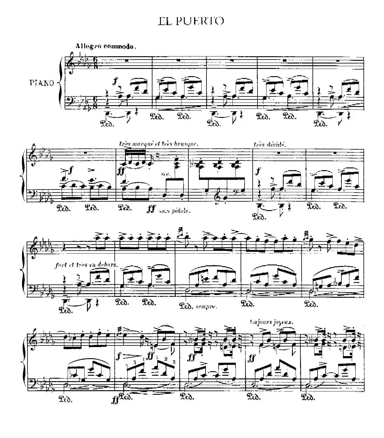 伊贝利亚组曲：EL PUERTO