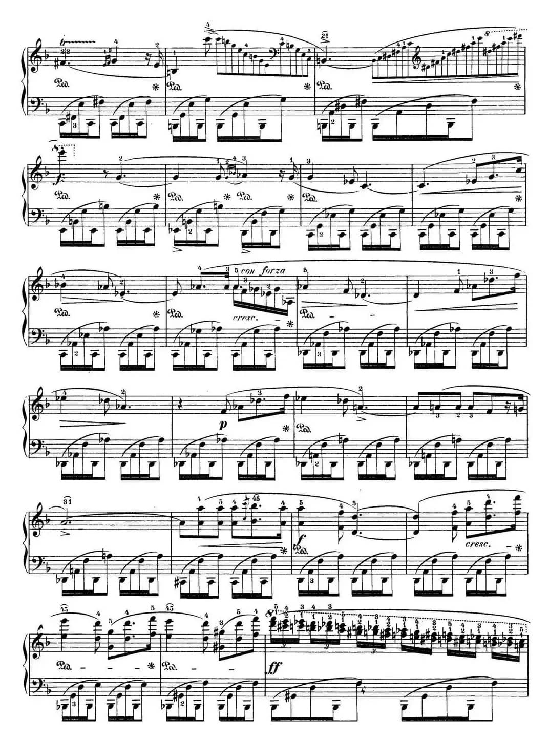 肖邦 24首钢琴前奏曲 Op.28 No.24 D小调