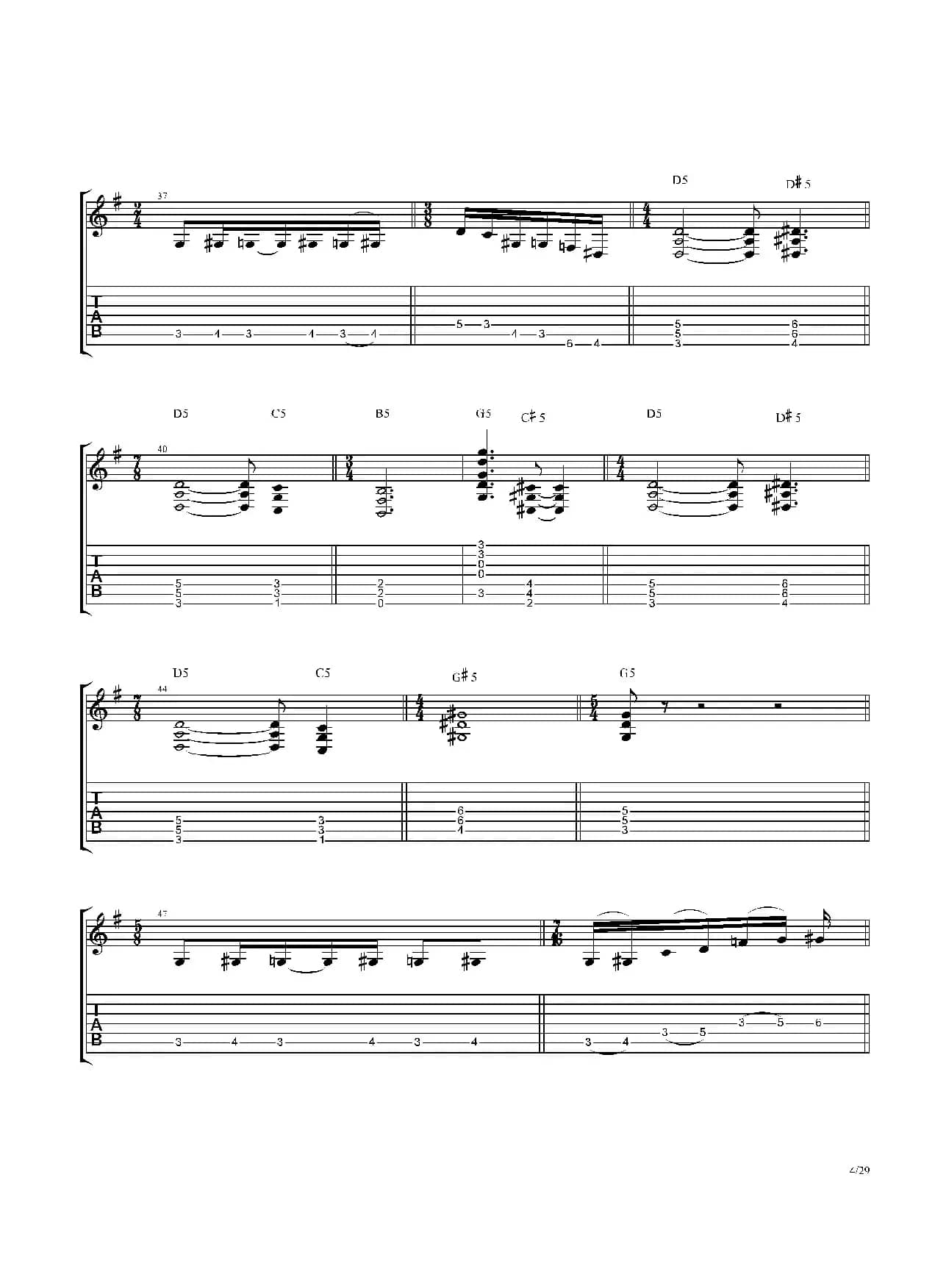 The Dance Of Eternity（吉他独奏）